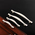 JAYA European Style Modern Wardrobe Display Window Ivory Whitegoldminum Alloy Door Handle Knobs Cabinet Handles Kitchen Handle