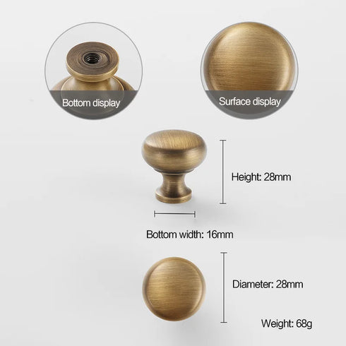 JAYA Antique Brass Finish Cabinet Handles and Knobs Bar Pulls Shell Pull and Ring Pull for Kitchen Wardrobe Drawer Furniture
