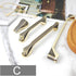 JAYA Bathroom Cabinet Drawer Cabinet Door Handle Wardrobe Handle Black Gold Zinc Alloy Cabinet Door Extended Handle