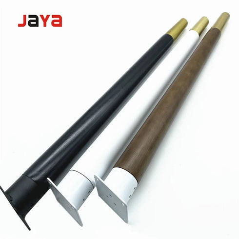JAYA Modern Wood Furniture Legs for Dining and Kitchen Tables Black Training Table Office Use