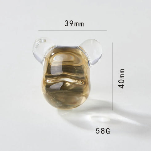 JAYA Transparent Champagne Crystal Cabinet Knobs with Brass Base Decorative Drawer Pulls for Wardrobe and Dresser