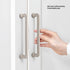 JAYA Modern Colorful Zinc Alloy Half Moon Cabinet Handles and Round Knobs for Kitchen Wardrobe Drawer Furniture