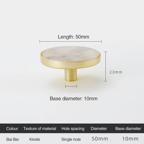 JAYA Door Knob Stone Cabinet Drawer Knobs Cupboard Dresser Drawer Pulls Handles Shell Handle Knobs Furniture Door Handle