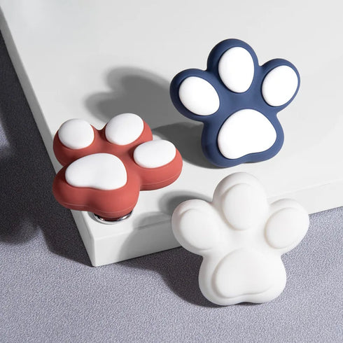 JAYA High Quality Cartoon Cat Claw Silicone Drawer Handle Little Silicone Handle for Kids' Room Anti-Collision Furniture Knobs