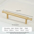 JAYA Solid Brass Cabinet Pull Handles and Knobs Satin Gold Furniture Hardware for Kitchen Drawers Wardrobe Doors