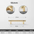 JAYA Ribbed Gold Brass Finish Cabinet Pull Handles and T Knobs Matte Black Kitchen Drawer Furniture Hardware