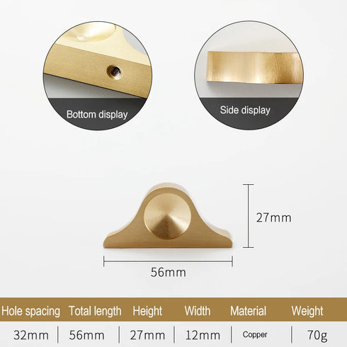 JAYA 2025 New Design Solid Brass Handle New Chinese Style Light Luxury Furniture Door Handle