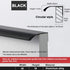 JAYA JY-ATP01 Modern Aluminum Alloy Hidden Tab Pull Top-Mount Edge Handle for Kitchen Cabinet Drawer Wardrobe