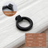 JAYA European Drawer Single Hole Handle Wardrobe Cabinet Bronze Pull Knob Chinese Antique Black Hanging Ring Cabinet Door Handle