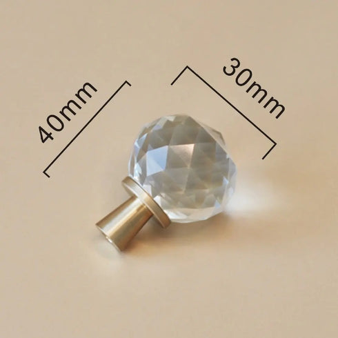 JAYA Factory Wholesale Modern Cabinet Crystal Glass Handle and Knob/cabinet Handles Kitchen Acrylic Door Handles/pull Door Knob
