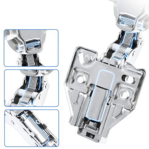 JAYA Kitchen Cabinet Folding Table Furniture Hinge Soft Close Stainless Steel 3D Adjust Hydraulic 35mm Cup Cabinet Hidden School