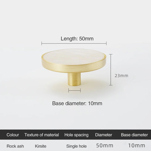 JAYA Door Knob Stone Cabinet Drawer Knobs Cupboard Dresser Drawer Pulls Handles Shell Handle Knobs Furniture Door Handle