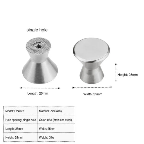 JAYA Furniture Hardware Modern Simple Semicircular Silver Pulls Wardrobe Door Knobs Zinc Alloy Handle