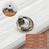 JAYA European Drawer Single Hole Handle Wardrobe Cabinet Bronze Pull Knob Chinese Antique Black Hanging Ring Cabinet Door Handle