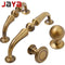 JAYA Modern Light Luxury Retro Chinese Furniture Wardrobe Drawer and Door Knob Yellow Bronze Brass Furniture Door Handle