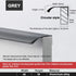 JAYA JY-ATP01 Modern Aluminum Alloy Hidden Tab Pull Top-Mount Edge Handle for Kitchen Cabinet Drawer Wardrobe
