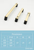 JAYA Light Luxury Black and Gold Color Matching Modern Minimalist Desk Computer Desk Hanging Cabinet  Handle