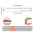 JAYA Solid Brass Yellow Bronze Cabinet Pull Handles French Retro Minimalist Long Round Bar for Wardrobe Doors Drawers