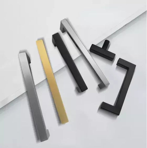 JAYA Brushed Silver Stainless Steel Kitchen Cabinet Handles Luxury Oval Metal Pulls for Home Doors 96mm Solid Furniture Hardware