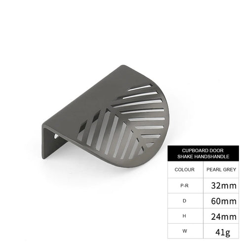 JAYA  Leaf Shape Zinc Alloy Handle Nordic Simple Punch-free Drawer Zinc Alloy Handle
