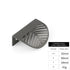 JAYA  Leaf Shape Zinc Alloy Handle Nordic Simple Punch-free Drawer Zinc Alloy Handle