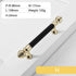 JAYA  Nordic Wind Cabinet Door Handle Zinc Alloy Black Modern Light Luxury Wardrobe Drawer Cabinet Furniture Door Handle