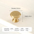 JAYA Solid Brass Cabinet Hardware Brushed Gold Bar Pull Handles T Knobs Round Knobs for Kitchen Wardrobe Dresser Furniture