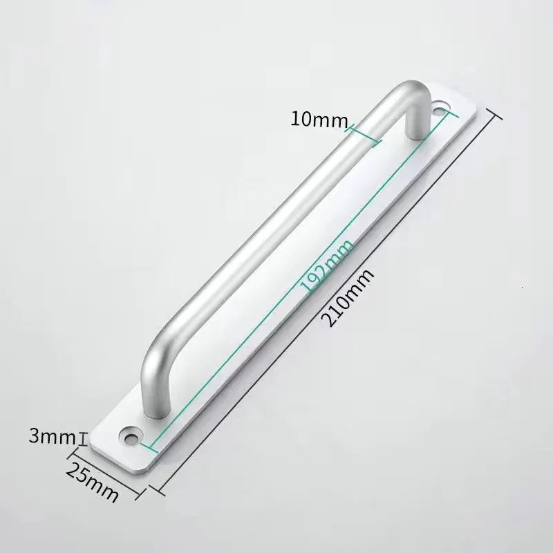 JAYA Gold Round Bar Door Pull Handles with Backplate Multiple Sizes for Barn Doors Gates Garages Sheds and Furniture