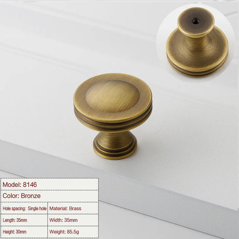 JAYA Factory Direct Sale High Quality Single Hole Drawer Cabinet  Door Handle French Light Luxury Furniture Door Handle