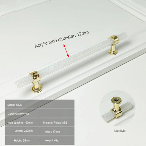 JAYA Factory Wholesale Modern Cabinet Crystal Glass Handle and Knob/cabinet Handles Kitchen Acrylic Door Handles/pull Door Knob