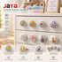 JAYA Modern American Cartoon Ceramic Drawer Handle Single Hole Round Illustration for Children's Room Kitchen Dresser Cabinet