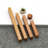 JAYA Modern Minimalist Solid Wood Cabinet Handles and Round Knobs Custom Wooden Drawer Pulls for Kitchen Cupboard Wardrobe
