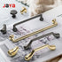 JAYA  Modern minimalist zinc alloy black wardrobe door handle golden drawer cabinet handle