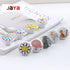 JAYA Modern American Cartoon Ceramic Drawer Handle Single Hole Round Illustration for Children's Room Kitchen Dresser Cabinet