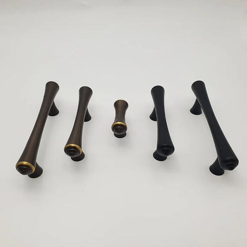 JAYA Brass Kitchen Furniture Handles & Knobs Brass Door Handle Set Solid Brass Cabinet Champagne Bronze Cabinet Pulls Cup Handle