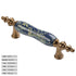 JAYA High Quality Ceramic Zinc Alloy Handle American Style Cabinet Wardrobe Shoe Cabinet Drawer Kitchen Door Single Hole