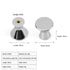 JAYA Furniture Hardware Modern Simple Semicircular Silver Pulls Wardrobe Door Knobs Zinc Alloy Handle