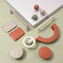JAYA Modern Colorful Zinc Alloy Half Moon Cabinet Handles and Round Knobs for Kitchen Wardrobe Drawer Furniture
