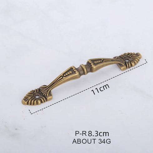 JAYA  New Chinese Style Wardrobe Door Brass Handle European Style Bronze Window Handle Drawer Hardware Handle
