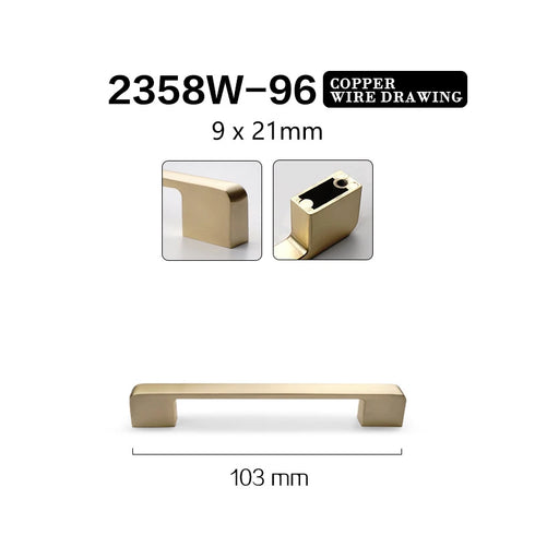 JAYA Furniture Wardrobe Handle Cabinet Drawer Hardware Door  Aluminum Alloy Handle