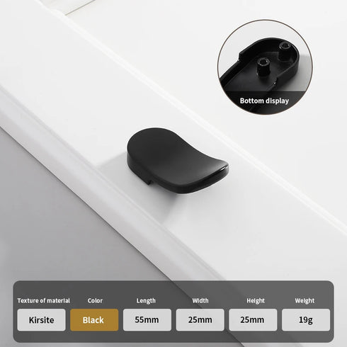 JAYA Gun Gray Copper Natural Color Minimalist Cabinet Drawer Bedside Table Handle Shoe Cabinet  Furniture Zinc Alloy Handle