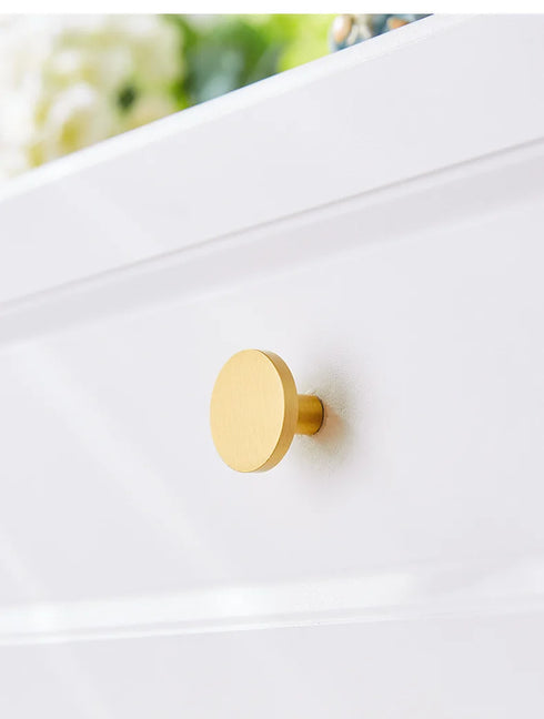 JAYA Modern Furniture  Door Handle Solid Pure Brass Wardrobe Drawer Pulls Handle Knobs