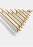 JAYA Solid Brass Cabinet Pull Handle Gold Wardrobe Drawer Door Handle for Kitchen Dresser and Furniture