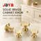 JAYA Modern Round Mushroom Solid Brass Cabinet Knob Brushed Gold Dresser Drawer Wardrobe Kitchen Bathroom Furniture Hardware
