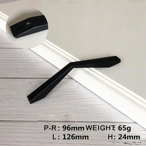 JAYA Modern Zinc Alloy Arc Cabinet Handles Slim European Style Multi Finish Drawer Pulls for Kitchen Wardrobe Cupboard Furniture