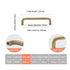 JAYA Solid Brass Yellow Bronze Cabinet Pull Handles French Retro Minimalist Long Round Bar for Wardrobe Doors Drawers