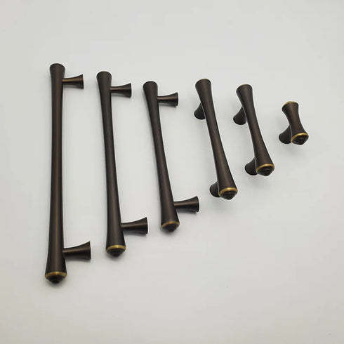 JAYA Brass Kitchen Furniture Handles & Knobs Brass Door Handle Set Solid Brass Cabinet Champagne Bronze Cabinet Pulls Cup Handle