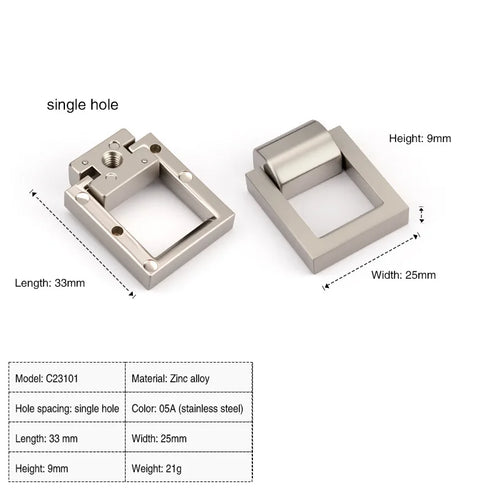 JAYA Furniture Hardware Modern Simple Semicircular Silver Pulls Wardrobe Door Knobs Zinc Alloy Handle