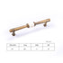 JAYA Antique Brass Zinc Alloy Cabinet Pulls with White Ceramic Center for Wardrobe Kitchen Drawer Furniture