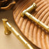 JAYA French Light Luxury Retro Bamboo Shape  Nordic Modern Simple Cabinet Door Wardrobe Handle Drawer Brass Gold Hardware